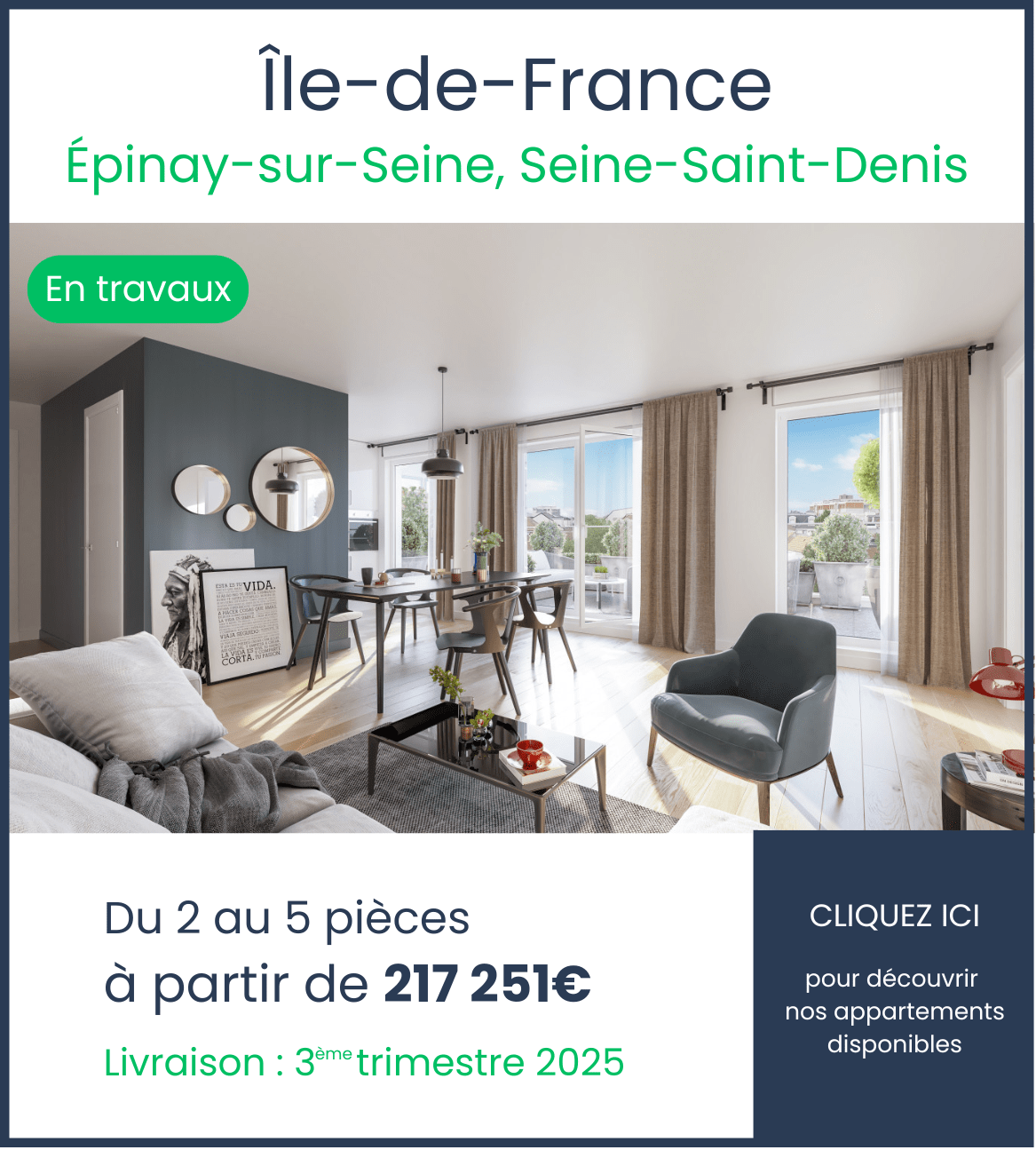 Appartements neufs Connexion Epinay-sur-Seine Ile-de-France