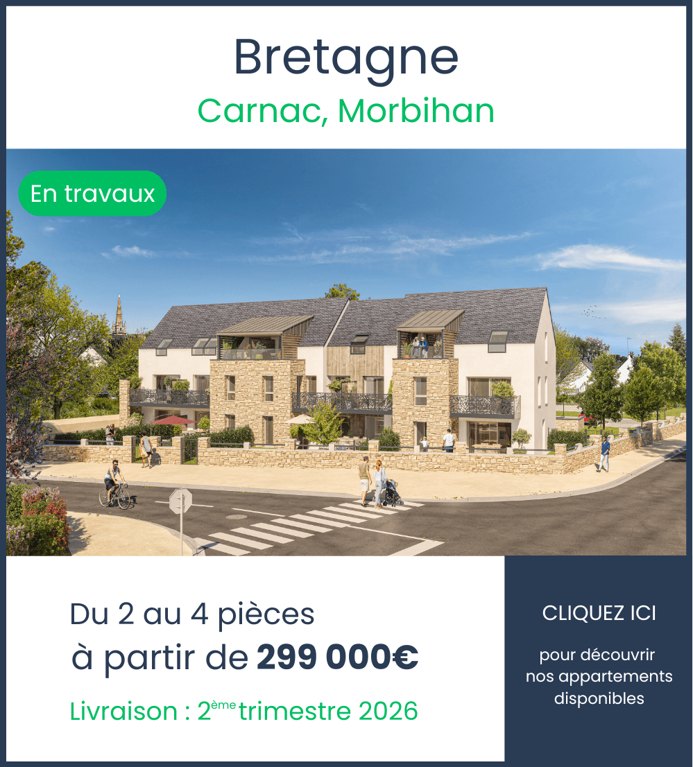 Appartements neufs Les Villas du Rahic Carnac - Morbihan Bretagne